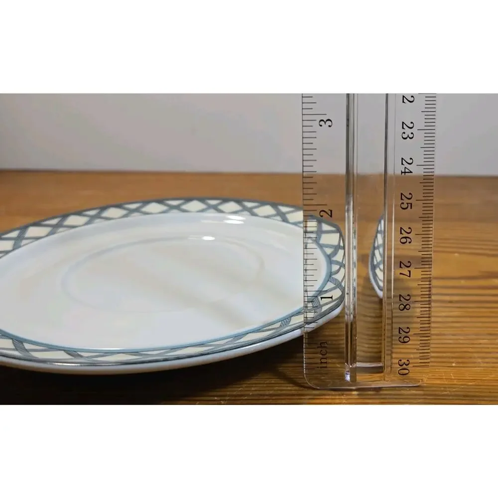 Dansk Nordic Garden Floral Lattice Saucers (Set of 3)